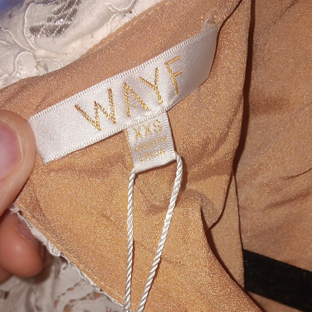 Wayf Floral Lace Cream Dress - Picture 2 of 4